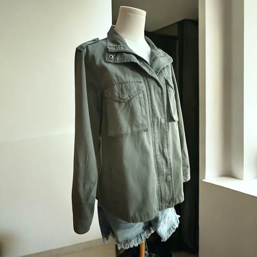 Sincerely Jules Women’s Utility Jacket in Olive! Small! - Picture 5 of 9